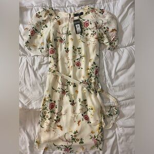 NWT Ivory floral dress
